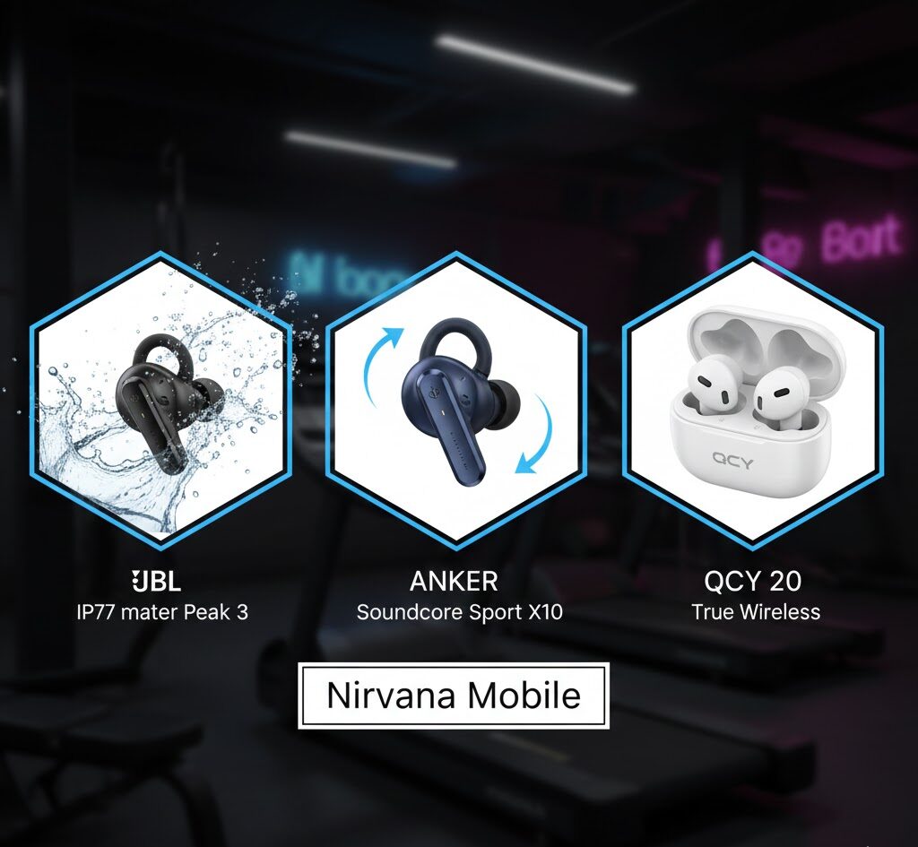 مقایسه بهترین مدلهای هندزفری ورزشی Anker و JBL. راهنمای انتخاب مدل مناسب.