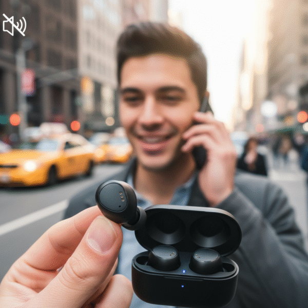 هندزفری بلوتوثی برای مکالمه در محیط شلوغ شهری با حذف نویز