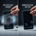 گلس آنتی استاتیک اصل - محافظ صفحه نمایش ضد غبار