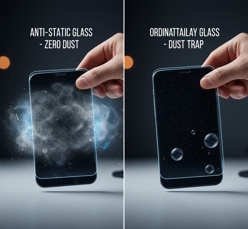 گلس آنتی استاتیک اصل - محافظ صفحه نمایش ضد غبار