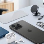 تصویر فاوآیکون شامل نمادهای قاب گوشی، کابل و هندزفری برای راهنمای لوازم جانبی.