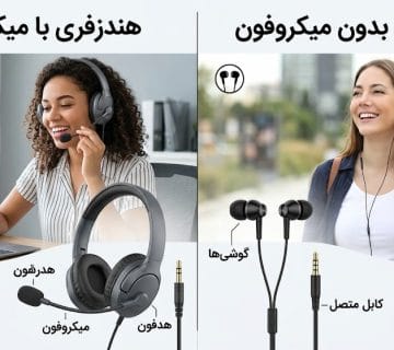 تفاوت هندزفری میکروفون‌دار و بدون میکروفون